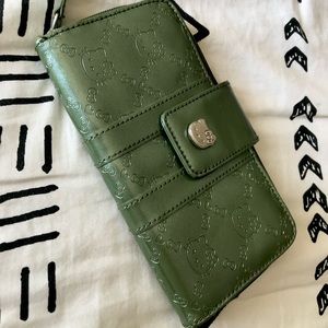 2012 Sanrio Hello Kitty Olive Loungefly Wallet